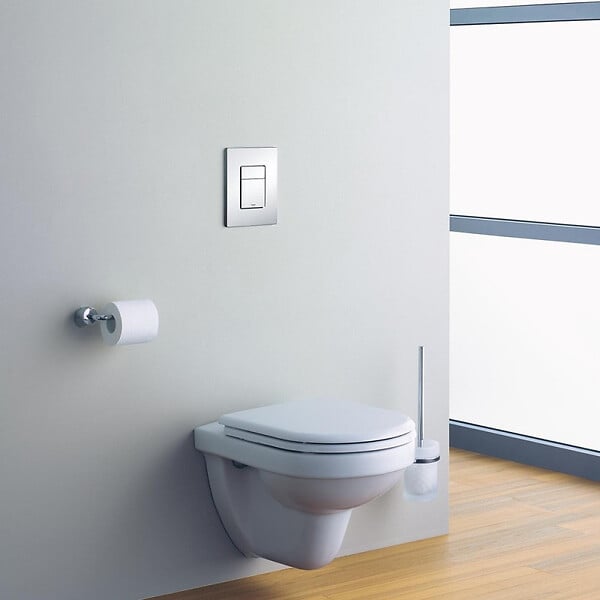 GROHE - Plaque de commande WC SKATE COSMOPOLITAN GROHE 38732000 - 15.6 x 19.7 cm - Chrome - large