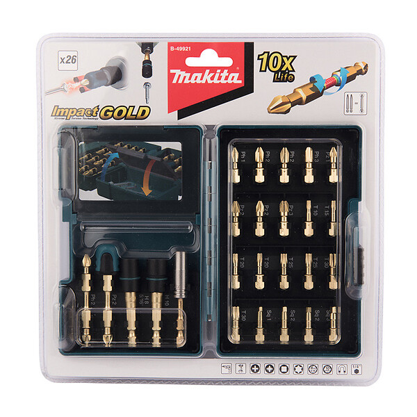 MAKITA - Coffret de 26 embouts de vissage MAKITA B-49921 - large