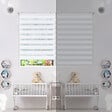 VOUNOT - Lot de 2 Store enrouleur jour nuit double 45x150cm Blanc - vignette