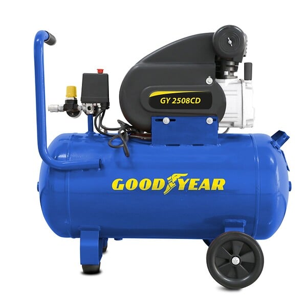 GOODYEAR - Compresseur d'air Silencieux 50 Litres 8 bar 2CV 1.5KW 115 PSI GOODYEAR - large