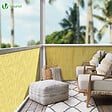 VOUNOT - Canisse PVC brise vue ultra renforce avec attaches de fixation 100x500cm beige - vignette