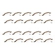 EMUCA - Lot de 20 poignées pour meubles Nairobi, L139mm, entraxe 96mm, Zamak, Bronze - vignette