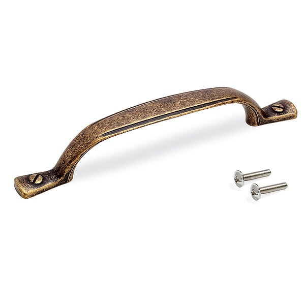 EMUCA - Lot de 20 poignées pour meubles Nairobi, L139mm, entraxe 96mm, Zamak, Bronze - large