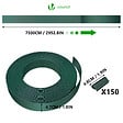 VOUNOT - Kit de lamelles occultantes PVC brise vue 75m x 4.7cm avec 150 clips Vert - vignette