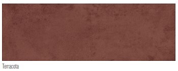 CERAM INDUSTRIE - Carrelage mural Terra terracotta mate - 30x90cm - large