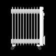 Radiateur bain d'huile mobile - 2500W - vignette