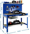 SIMON RACK - SimonRack - Kit Etabli 1440x1200x600mm Charge 600Kg -  SIMONWORK BT3 BOX 1200 BLEU/BOIS SIMONRACK - vignette