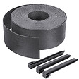 VOUNOT - Bordure de jardin PE haute flexible 20M avec piquets gris - vignette