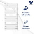 VOLTMAN - Chauffage sèche-serviette 500W - inertie sèche - Blanc - Voltman - vignette