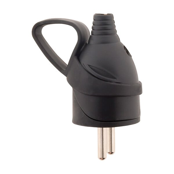 ZENITECH - Fiche mâle anneau -16A 2P+T - Noir - Zenitech - large