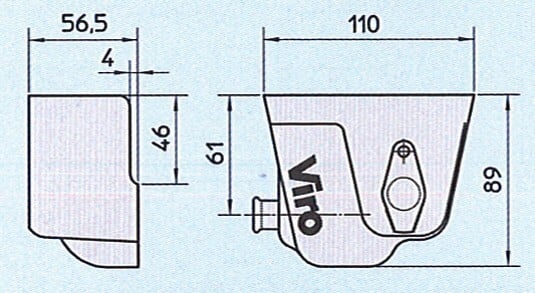 VIRO - Serrure centrale bloc CONDOR s'entrouvant - VIRO - VIR4218KA - large