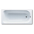KALDEWEI - Eurowa Baignoire rectangulaire avec pieds 140x70 cm acier émaillé, Blanc alpin (119500010001-SET) - vignette