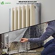 VOUNOT - Isolant thermique a bulle double couche aluminium radiateur reflecteur 1.22x20m - vignette
