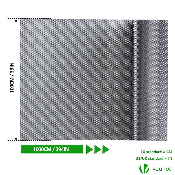 VOUNOT - Isolant thermique a bulle double couche aluminium radiateur reflecteur 1x10m - large