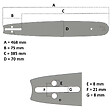 GT GARDEN - Guide 16 pouces (40 cm) pour tronçonneuse - vignette