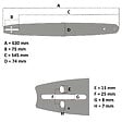 GT GARDEN - Guide 22 pouces (55 cm) avec chaîne 85 maillons pour tronçonneuse - vignette