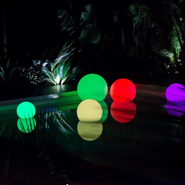 LUMISKY - 2 Boules lumineuses sans fil flottantes BOBBY D30cm - large