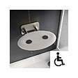 RAVAK - Ovo-P II-Opal siège de douche rabattable PMR pour cabine de douche (B8F0000049) - vignette