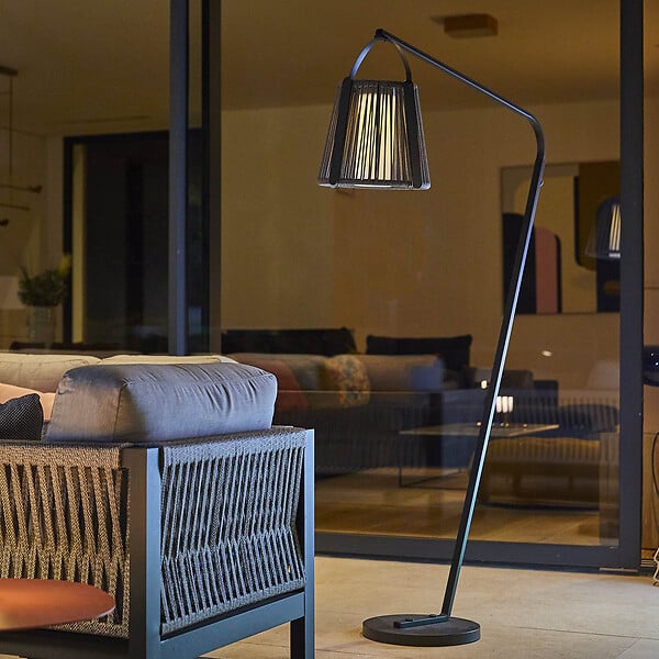LUMISKY - Lampadaire solaire RAYGLOW en corde H176cm - large