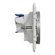 SCHNEIDER ELECTRIC - Prise de courant 2P+T affleurante Odace - Aluminium - 16 A - vignette