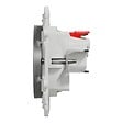 SCHNEIDER ELECTRIC - Prise de courant 2P+T affleurante Odace - Aluminium - 16 A - vignette