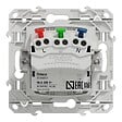 SCHNEIDER ELECTRIC - Prise de courant 2P+T affleurante Odace - Aluminium - 16 A - vignette