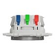 SCHNEIDER ELECTRIC - Prise de courant 2P+T affleurante Odace - Aluminium - 16 A - vignette