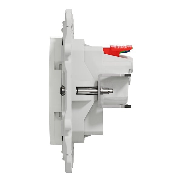SCHNEIDER ELECTRIC - Prise de courant affleurant Odace - Blanc - 16A - large