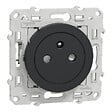 SCHNEIDER ELECTRIC - Prise de courant 2P+T affleurante Odace - Anthracite - 16A - vignette