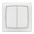 LEGRAND - Interrupteur double saillie - Blanc - vignette