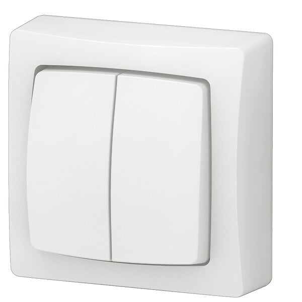 LEGRAND - Interrupteur double saillie - Blanc - large