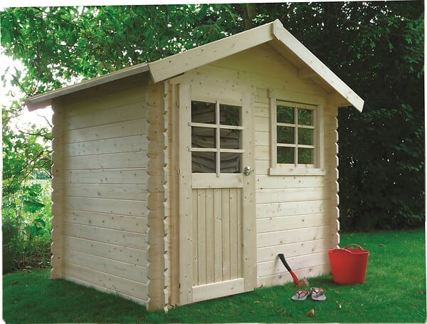 SOLID - Abri de jardin bois Laval - Naturel - L.238xP.198xH.239cm - large