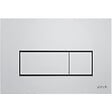 VITRA - Vitra  Root Square plaque de déclenchement double touche, chrome brillant (740-2380) - vignette