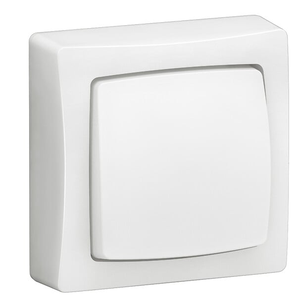 LEGRAND - Poussoir saillie plastique ASL Blanc 230V - large