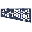 U-TILE - Tablette d'angle douche  Gris ardoise Nid d'abeilles - rectangle - vignette