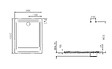 VITRA - Receveur de douche ARKITEKT 120x80cm B90 antidérapant - VITRA - 5809L003M0578 - vignette