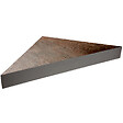 U-TILE - Banc d'angle pour douche en pierre naturelle 53 x 53 x 8 cm - coloris cuivre - vignette