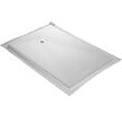 U-TILE - Receveur de douche blanc 180 x 90 cm ultra léger en résine aspect ardoise - grille carrée - vignette