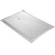 U-TILE - Receveur de douche blanc 160 x 90 cm ultra léger en résine aspect ardoise - grille carrée - vignette