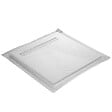 U-TILE - Receveur de douche blanc 100 x 100 cm ultra léger en résine aspect ardoise - grille caniveau - vignette