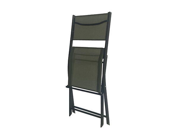 Salon de jardin - Acier - Gris anthracite - 4 personnes - large