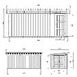 TIMBELA - Abri de Jardin Qualité Premium 8.52+2.95 m² - Kit tout compris avec sol, tuiles bitumineuses, set de peinture-Construction de Panneaux LP Smartside- Cabane de Jardin Timbela M905C CAVERN STEEL - vignette