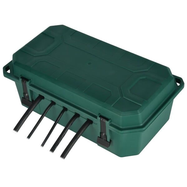 ELECTRALINE - Boîte étanche jardin IP54 - 5 sorties câbles max 12.4 mm - large
