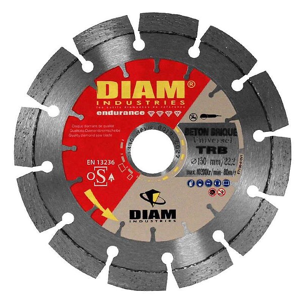 DIAM INDUSTRIES - Rainureuse DIAM INDUSTRIES EMF150.1 + KIT + 4 disques Diamant Ø﻿150/22,3 - large