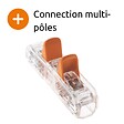 WAGO - Lot de 60 bornes WAGO 221 Inline 2x4mm² à leviers souple & rigide - vignette