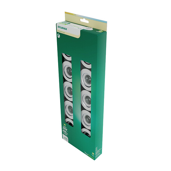 SYLVANIA - 10 spots LED encastrés SylSpot Neos Blancs - 400lm 3000K - large
