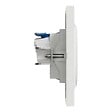 SCHNEIDER ELECTRIC - Prise 2P+T affleurante Odace - Blanc - Plaque et griffes - vignette