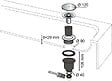 WIRQUIN - TOURBILLON bonde de douche d90 dôme ABS verticale - vignette