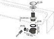 WIRQUIN - TOURBILLON bonde de douche d90 dôme ABS horizontale - vignette