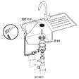 WIRQUIN - Bonde évier d60 grille inox avec trop plein - vignette